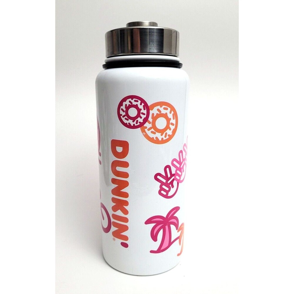 Dunkin' Donuts Hydration Bottle 32oz Stainless Steel 2019 Sun Run Peace Coffee